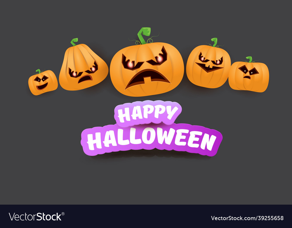 Halloween horizontal web banner or poster Vector Image