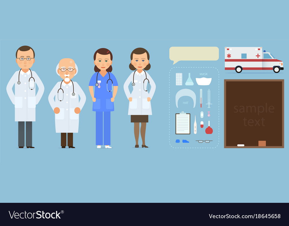 Hospital medical staff team doctors nurses surgeon