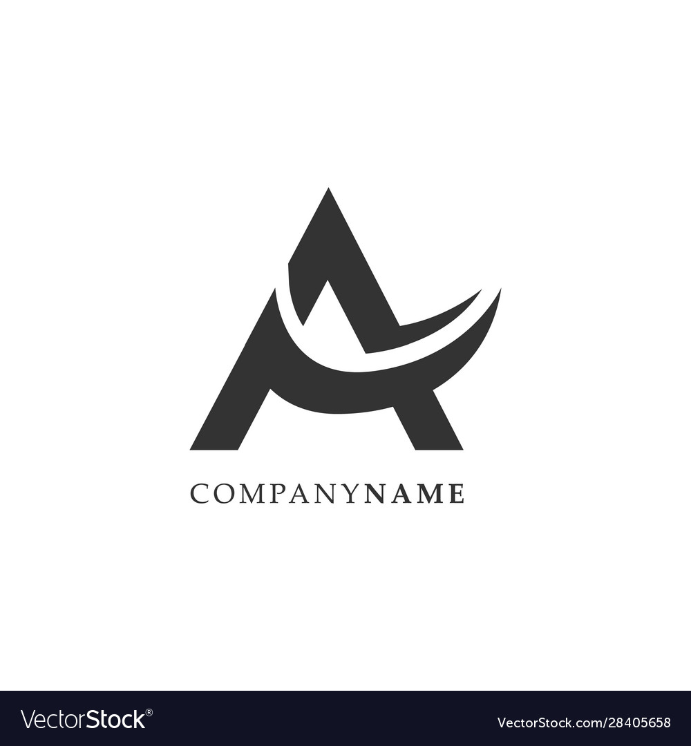 Initial letter a logo design template