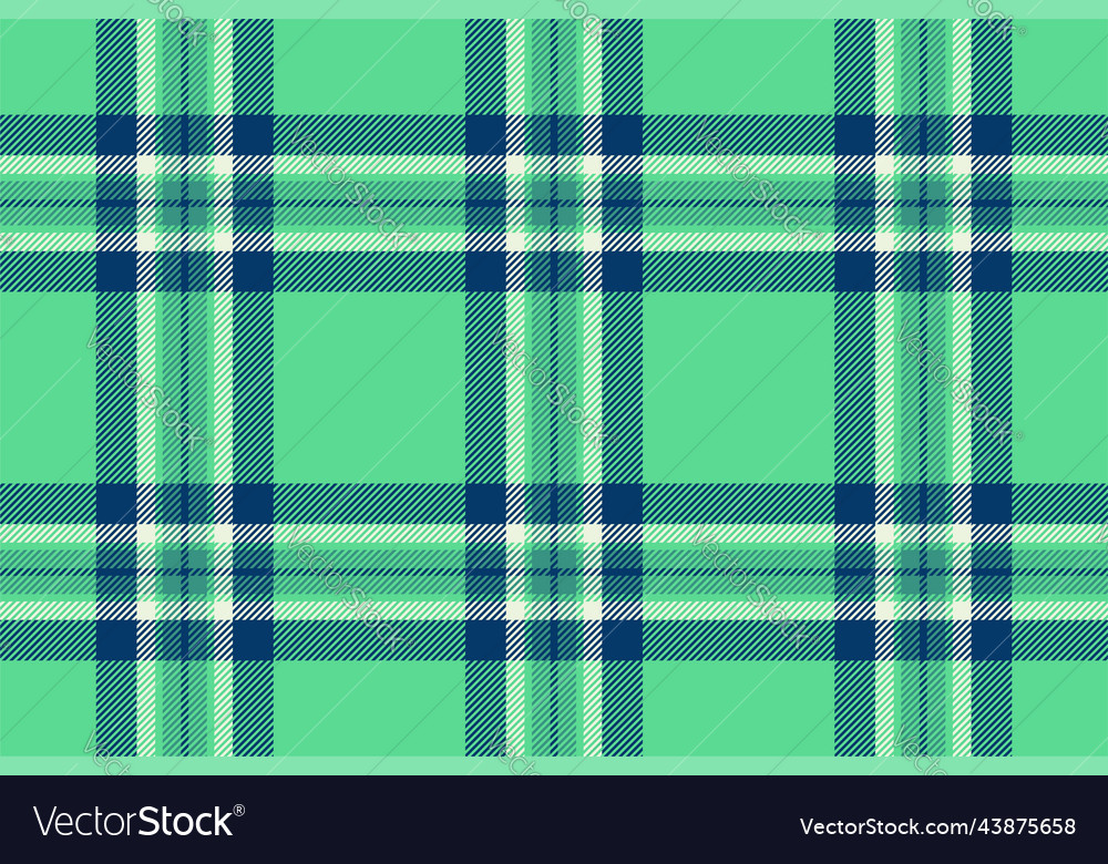 Plaid background check seamless pattern in green Vector Image