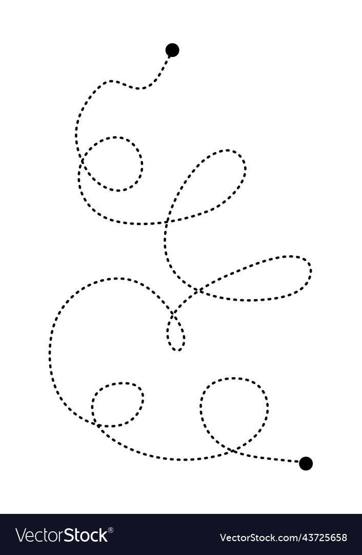 Prewriting tracing lines and curve shapes element vector image Prewriting tracing lines and curve shapes element