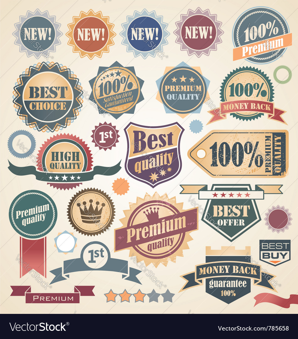 Top rated label or sticker Royalty Free Vector Image