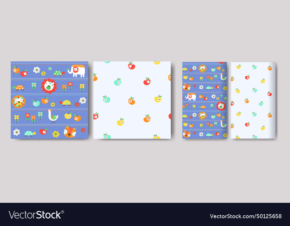 Nahtlose Muster für Kinder niedliche grafische Elemente vector image Nahtlose Muster für Kinder niedliche grafische Elemente