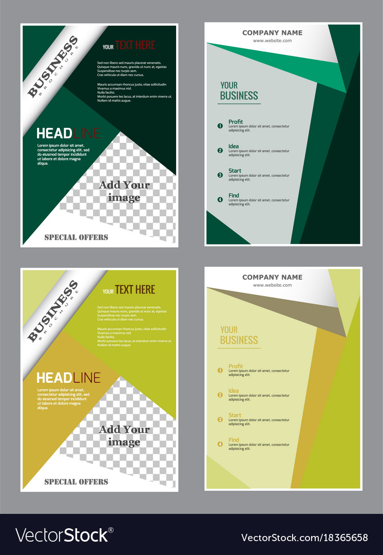 Sets of vertical business card print template