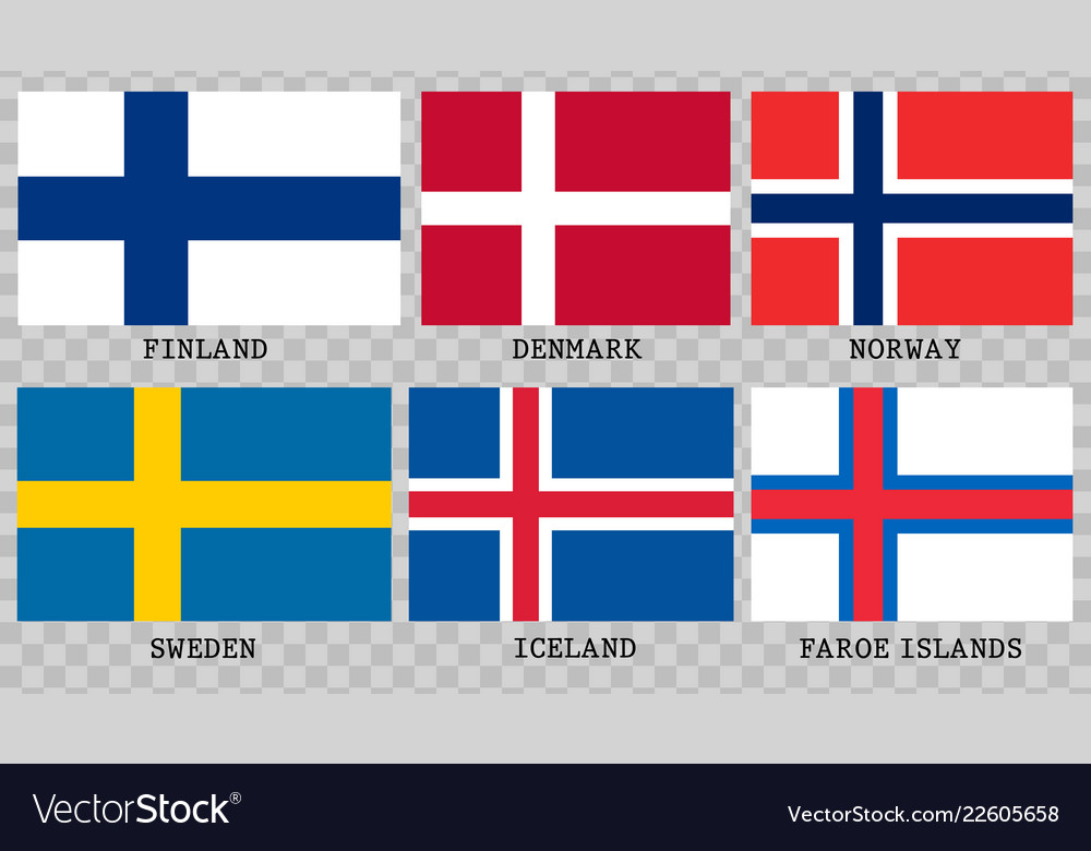 simple-flags-scandinavia-royalty-free-vector-image