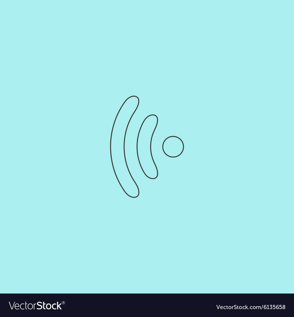 Wireless icon flat design