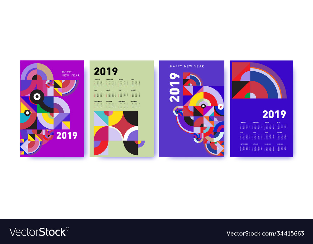 2021 calendar design template with colorful vector image 2021 calendar design template with colorful