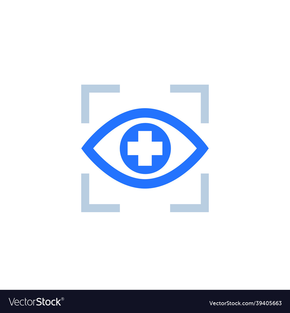 Auge mit Logo-Symbol