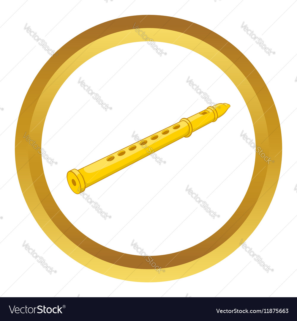 Flute icon Royalty Free Vector Image - VectorStock