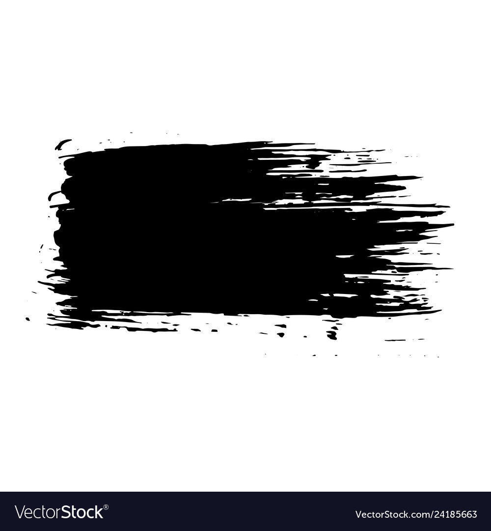 Ink dry brush banner Royalty Free Vector Image