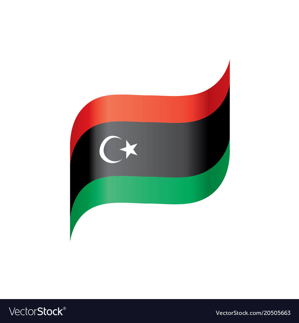 Libya flag Royalty Free Vector Image - VectorStock