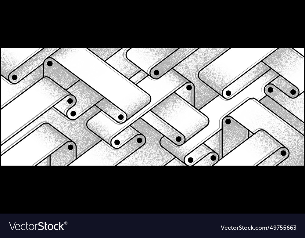 Linear pattern with conveyor belts in different vector image Linear pattern with conveyor belts in different