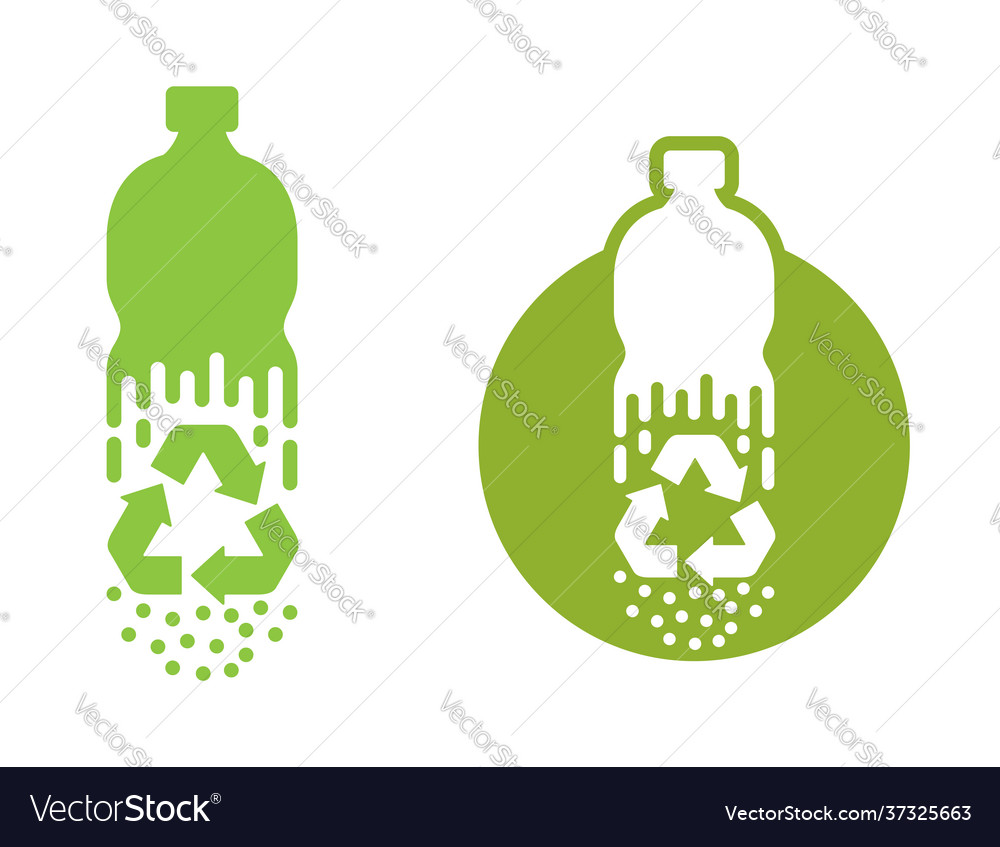 Recycling von Biomaterialien - verschwindende Flasche