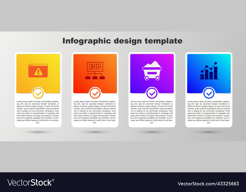 Set browser with exclamation mark data analysis Vector Image Set browser with exclamation mark data analysis