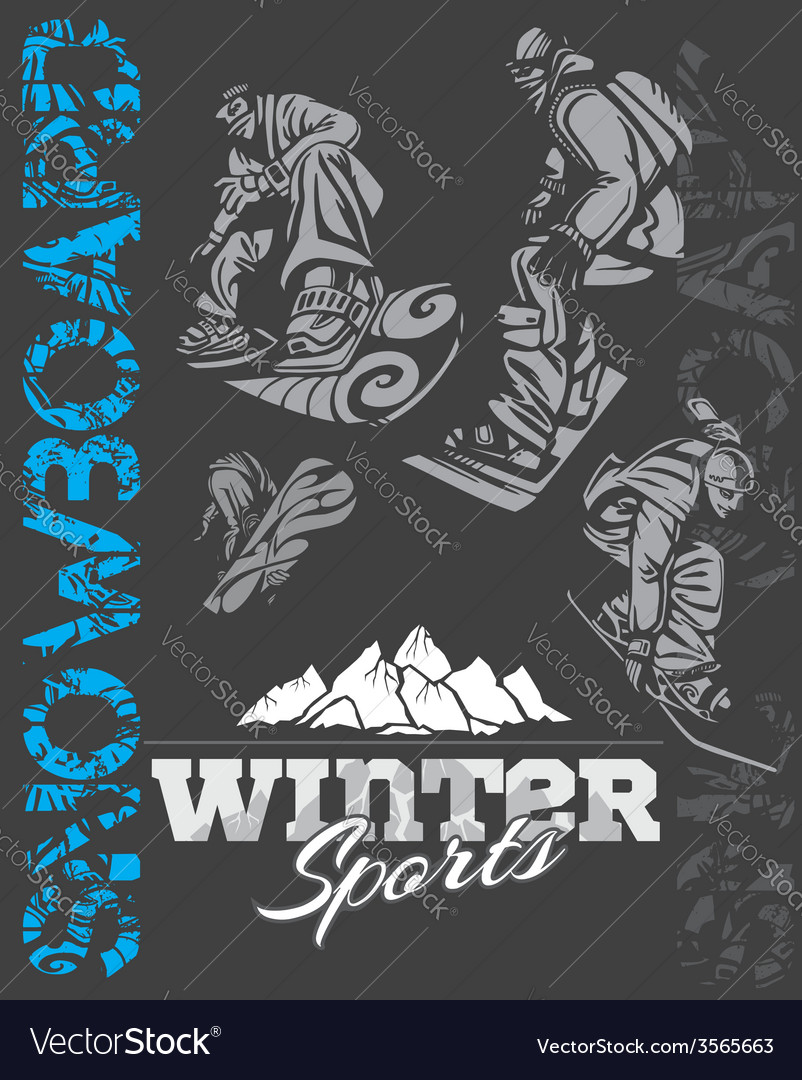 Snowboard - winter sport stock