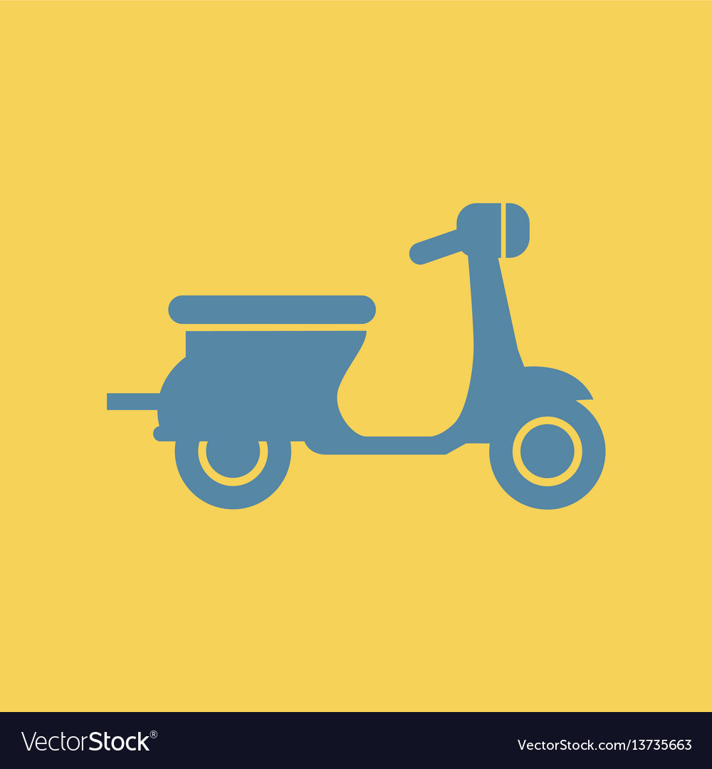 Vespa bike Royalty Free Vector Image - VectorStock