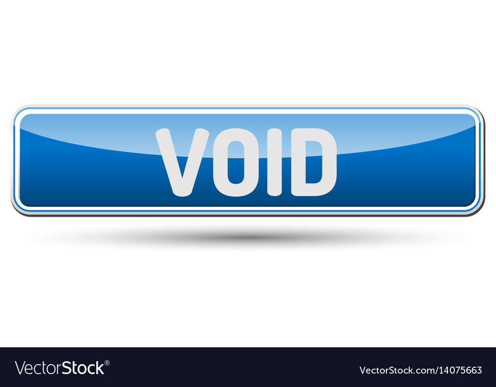 Void - abstract beautiful button with text