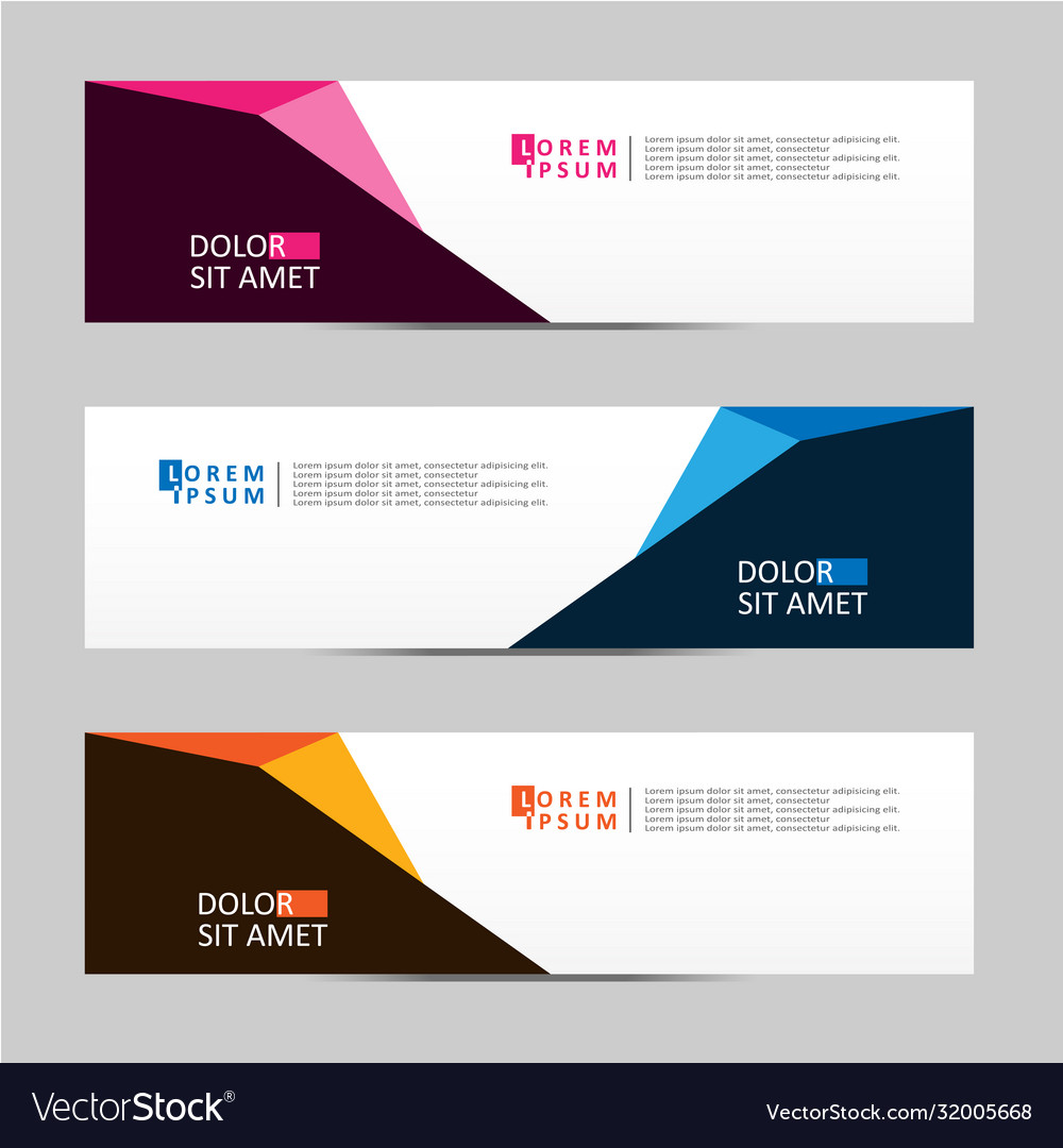 Abstract design banner web template