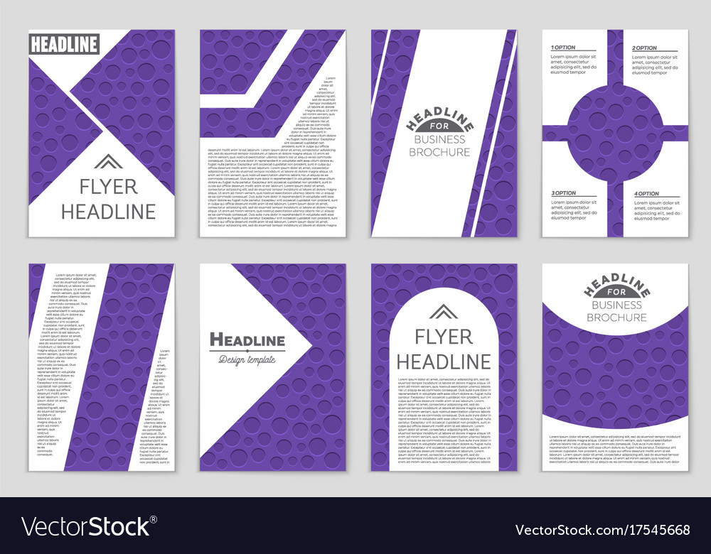 Abstract layout background set for art