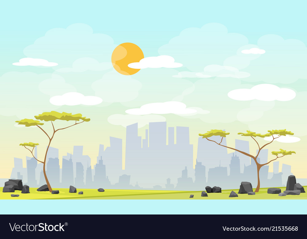 City park urban Royalty Free Vector Image - VectorStock