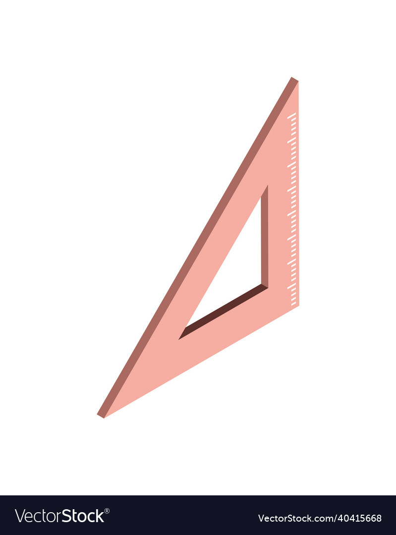 Geometric triangle ruler