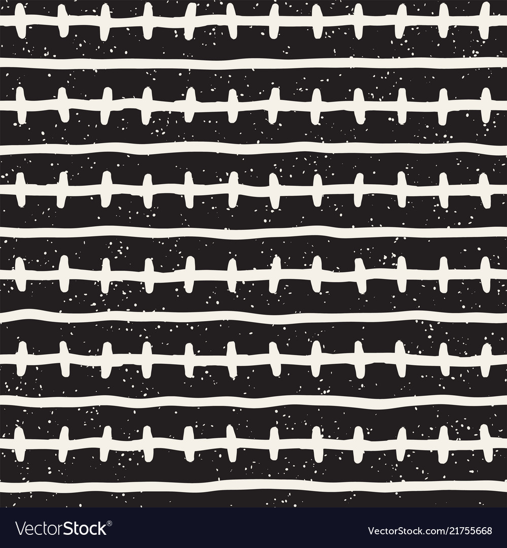 Hand drawn lines seamless grungy pattern abstract