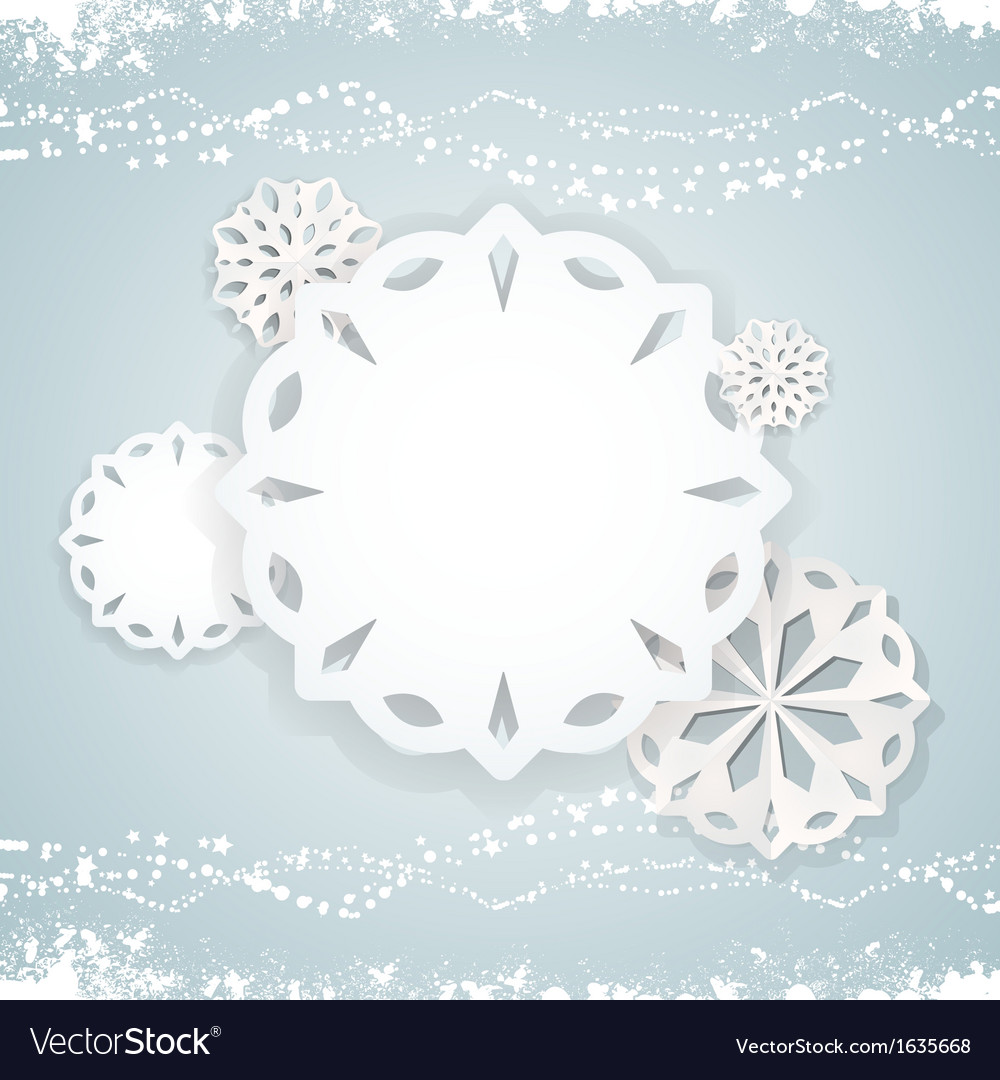 Paper Snowflake Background
