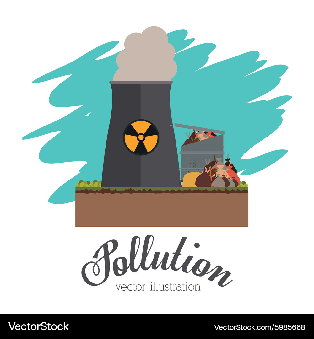 Pollution design Royalty Free Vector Image - VectorStock