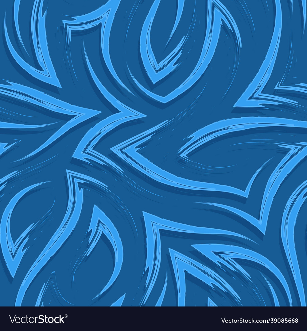 Seamless pattern of corners and flowing