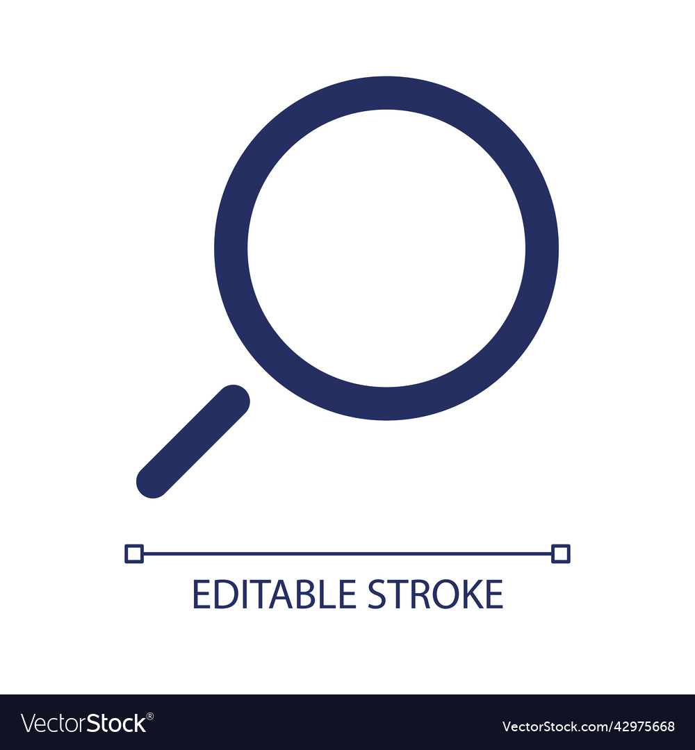 Searching linear ui icon Vector Image Searching linear ui icon