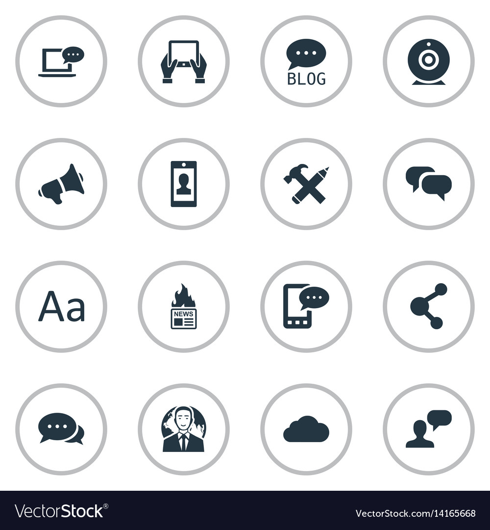 Set of simple user icons