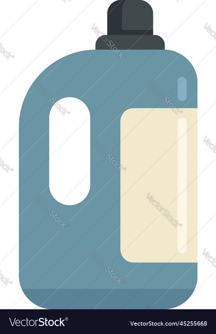 Softener liquid bottle icon flat style Royalty Free Vector