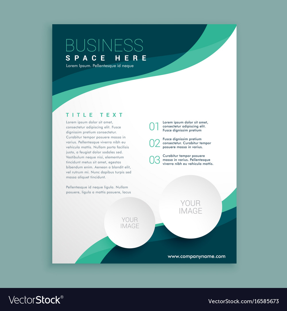 Business flyer pamphlet  brochure design  template Vector Image