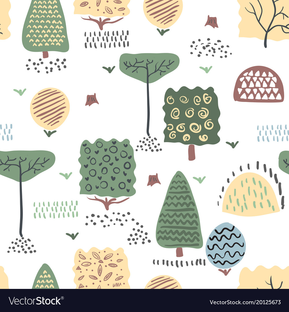 Forest seamless pattern