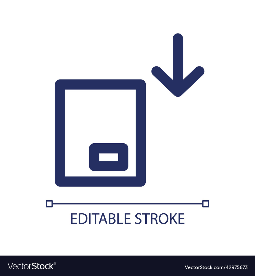 Load up with parcels linear ui icon vector image Load up with parcels linear ui icon