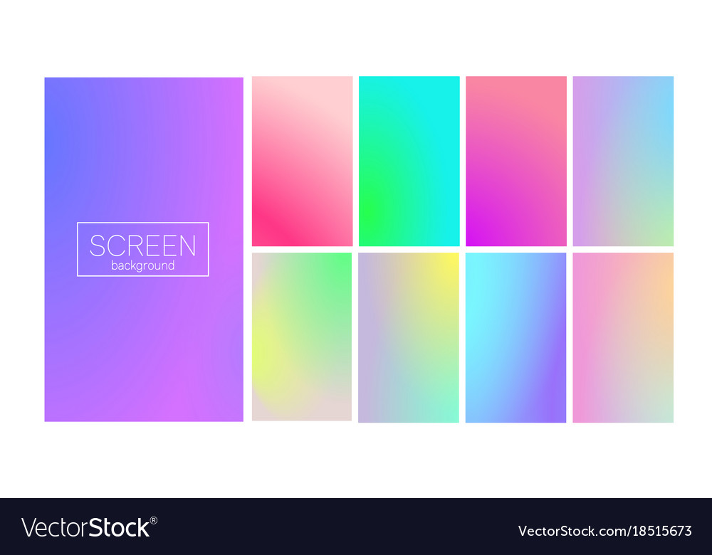 Modern gradient set abstract background