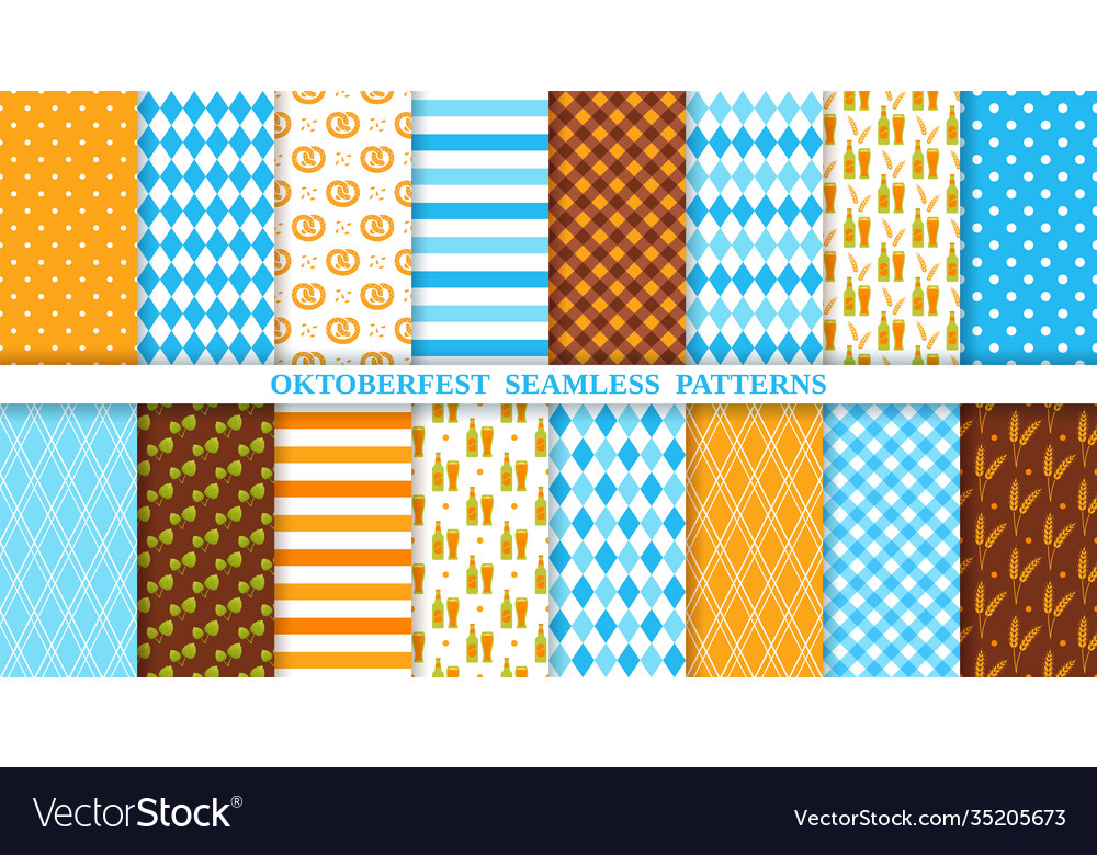 Oktoberfest seamless pattern