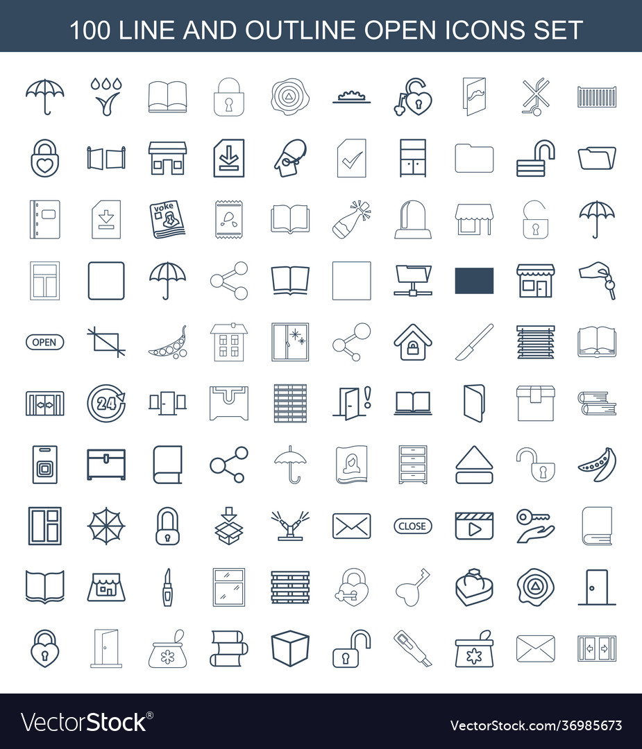 Open icons