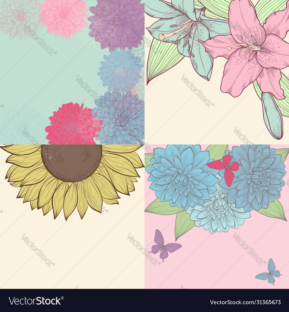 Set background with space for text frame vector image Set background with space for text frame