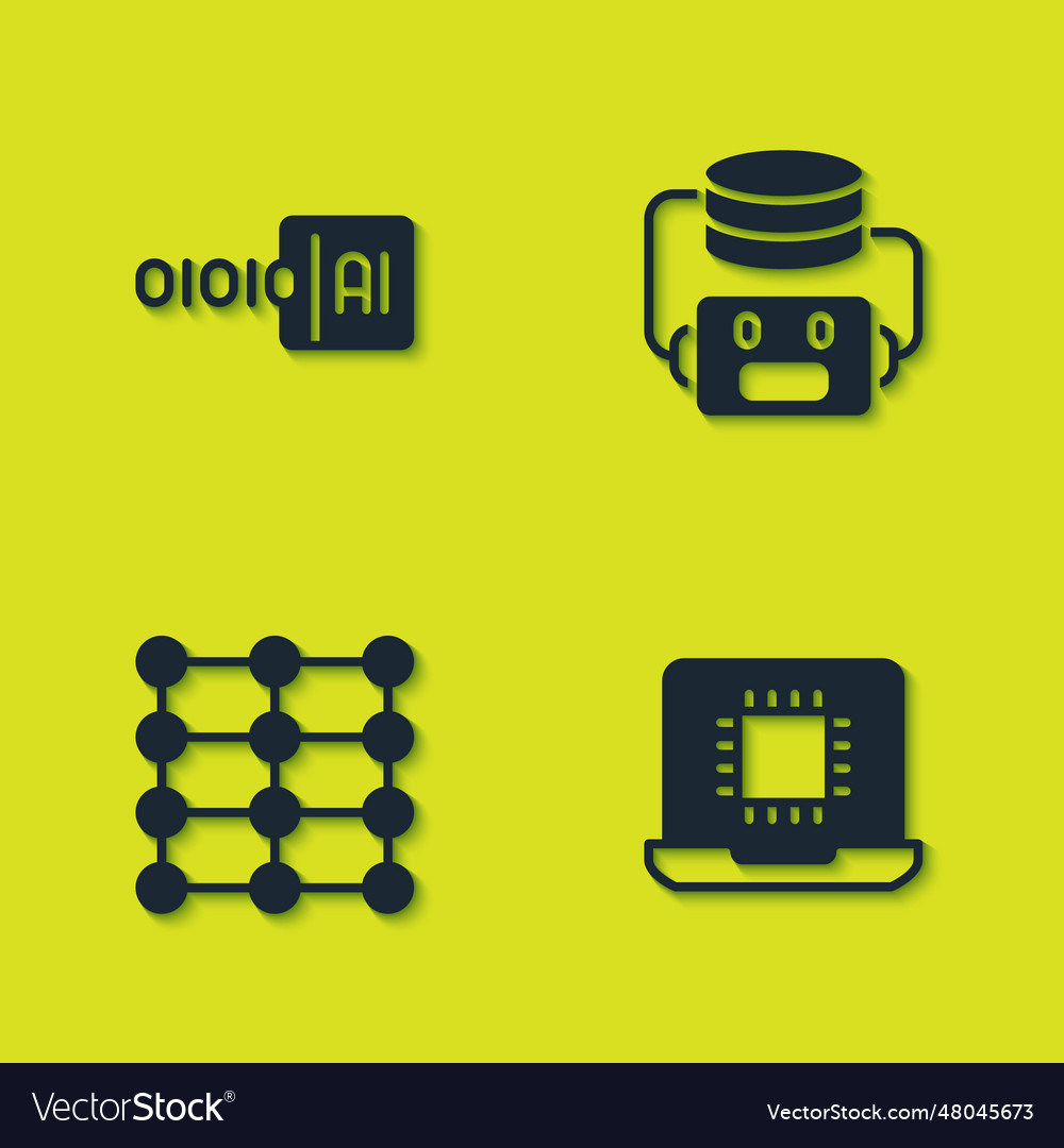 Binärcode Prozessor cpu neural Netzwerk vector image Binärcode Prozessor cpu neural Netzwerk