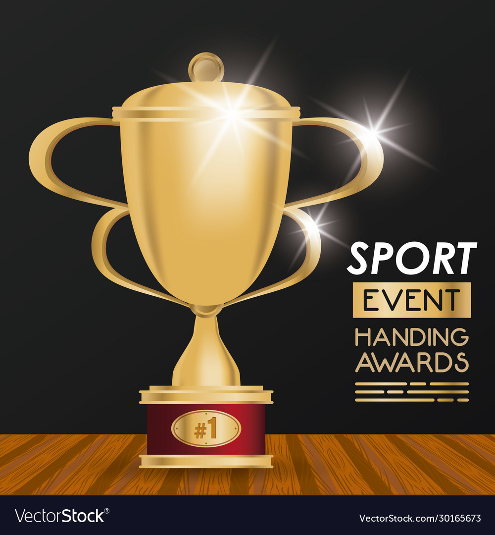 Sportveranstaltung Trophy Award Poster