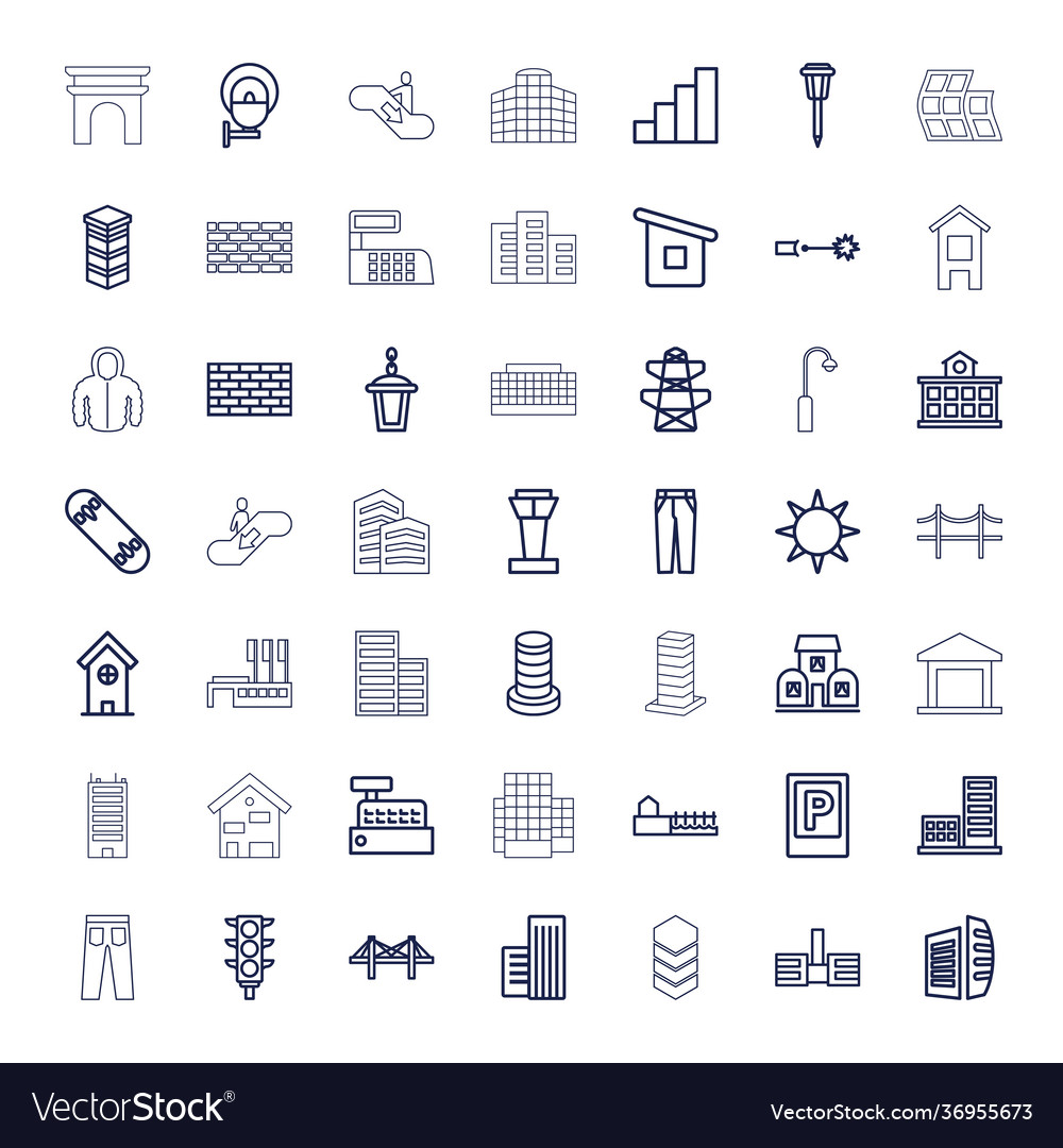 Urban Icons Royalty Free Vector Image Vectorstock