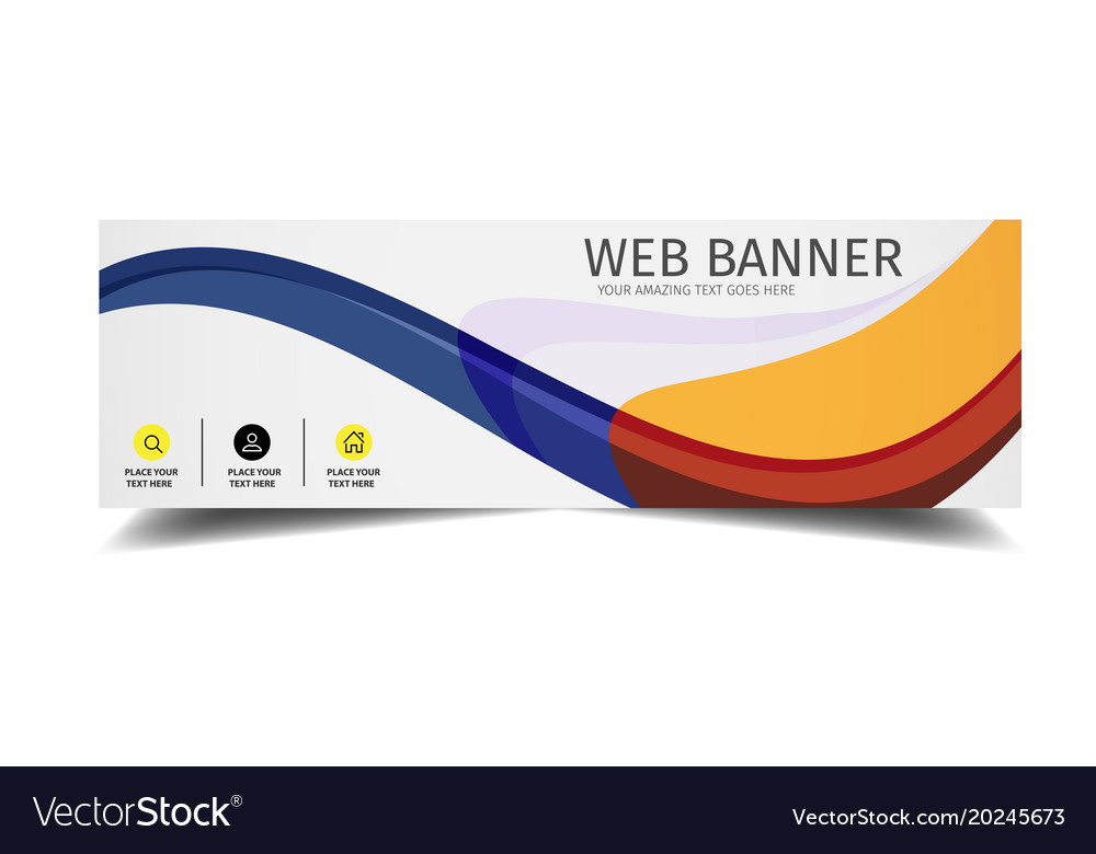 Web banner abstract modern design background Vector Image