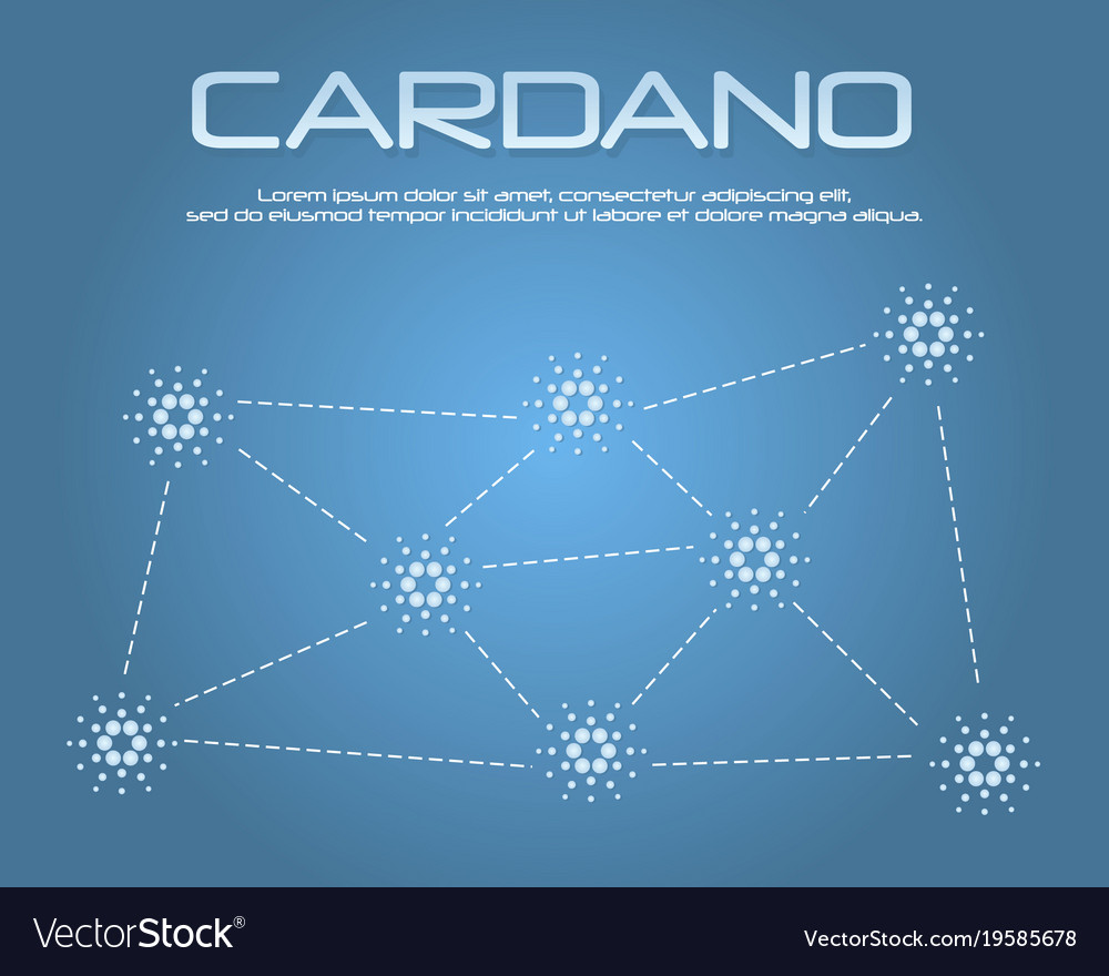 Cardano blockchain connection background style