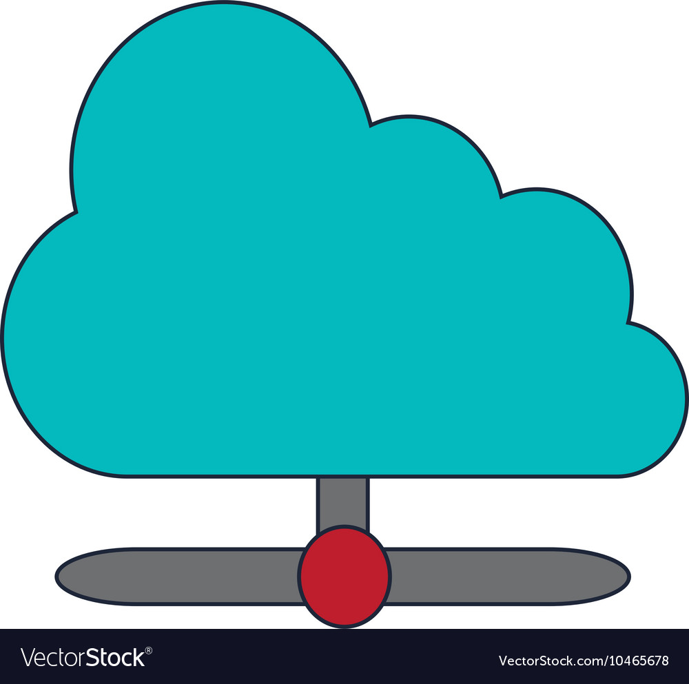 Cloud computing service icon