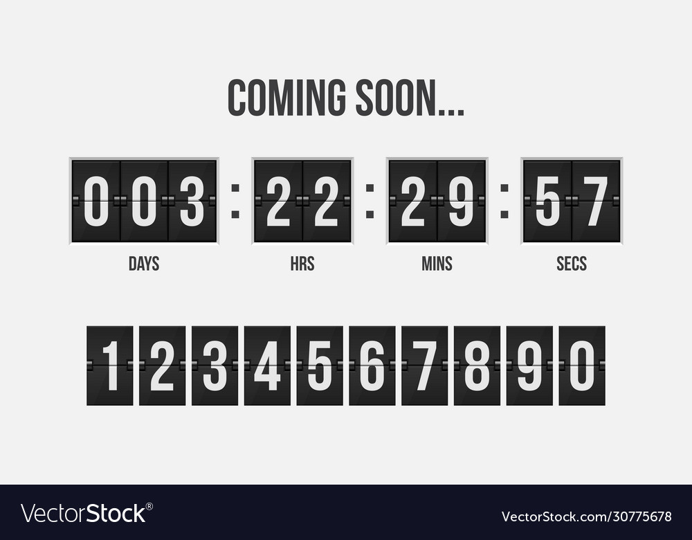 Coming soon countdown timer