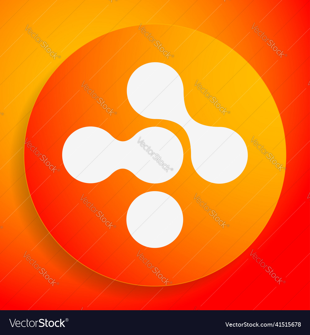 Connected circles nodes as technology tech Vector Image Connected circles nodes as technology tech