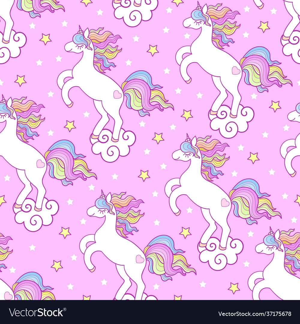 Cute Einhorn Nahtlose Muster
