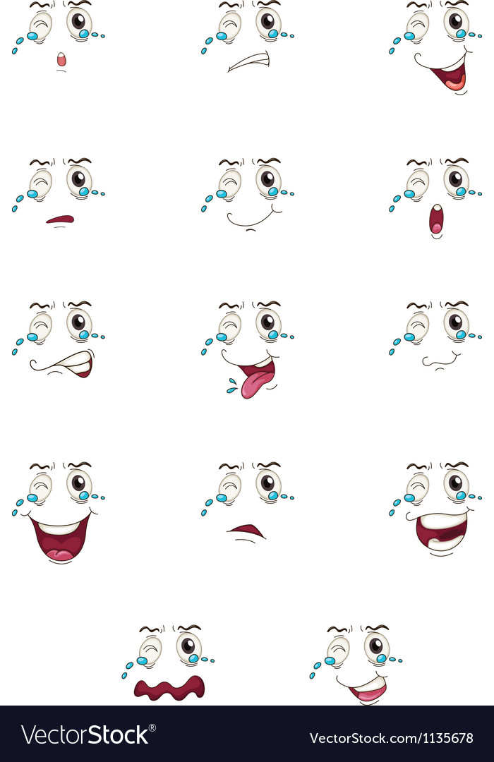 Faces Royalty Free Vector Image - VectorStock