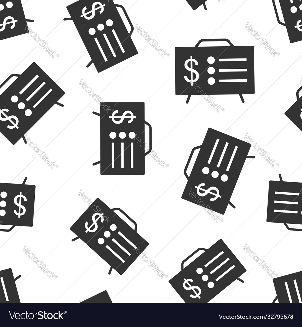 Financial presentation icon in flat style money